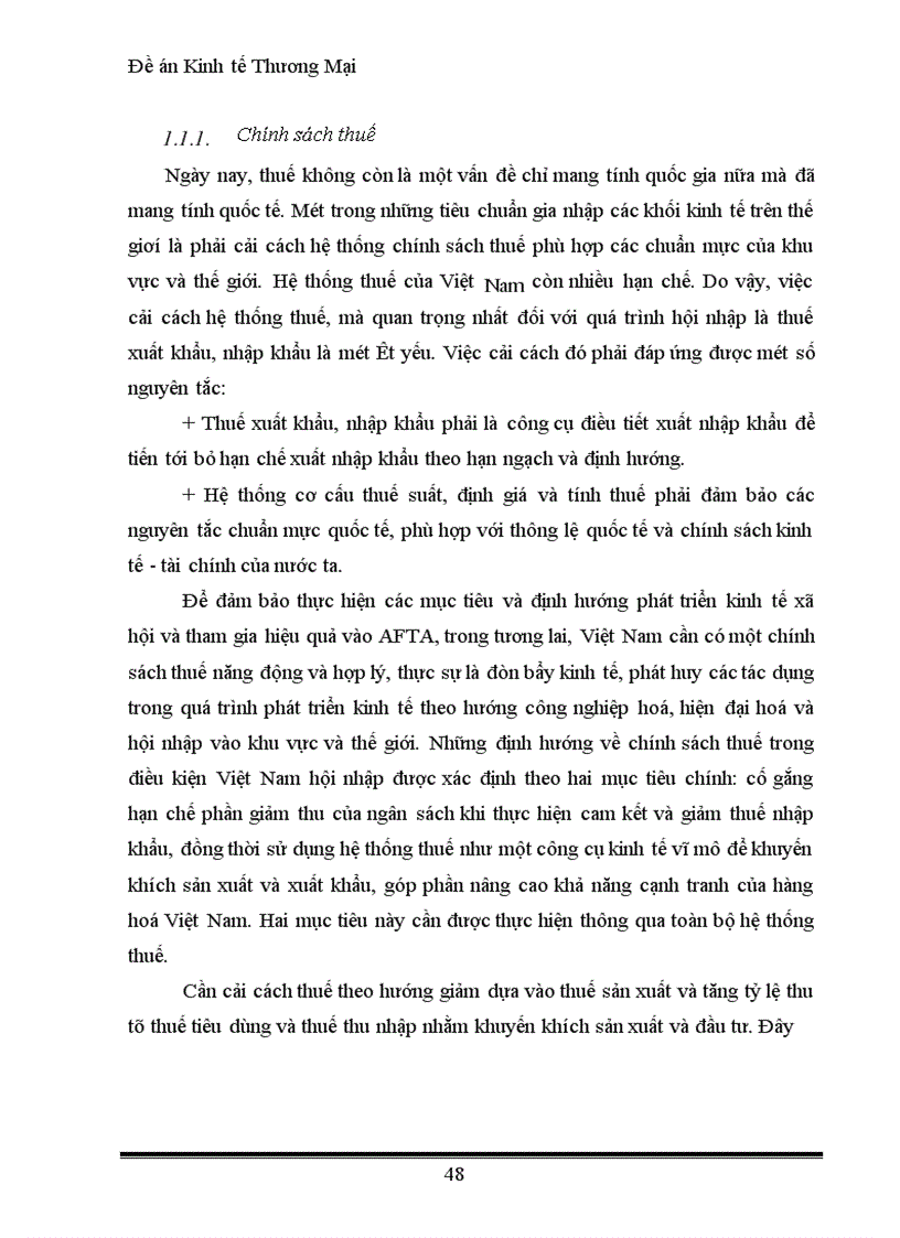 image for page Đề án Kinh tế Thương Mại