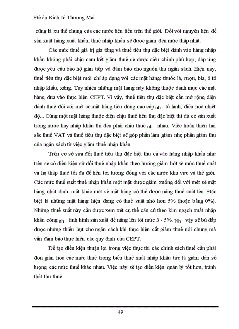 image for page Đề án Kinh tế Thương Mại