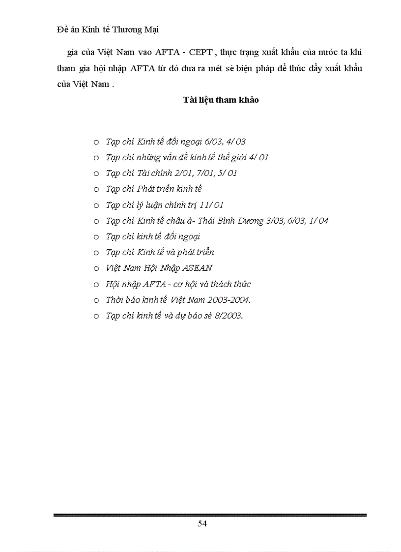 image for page Đề án Kinh tế Thương Mại