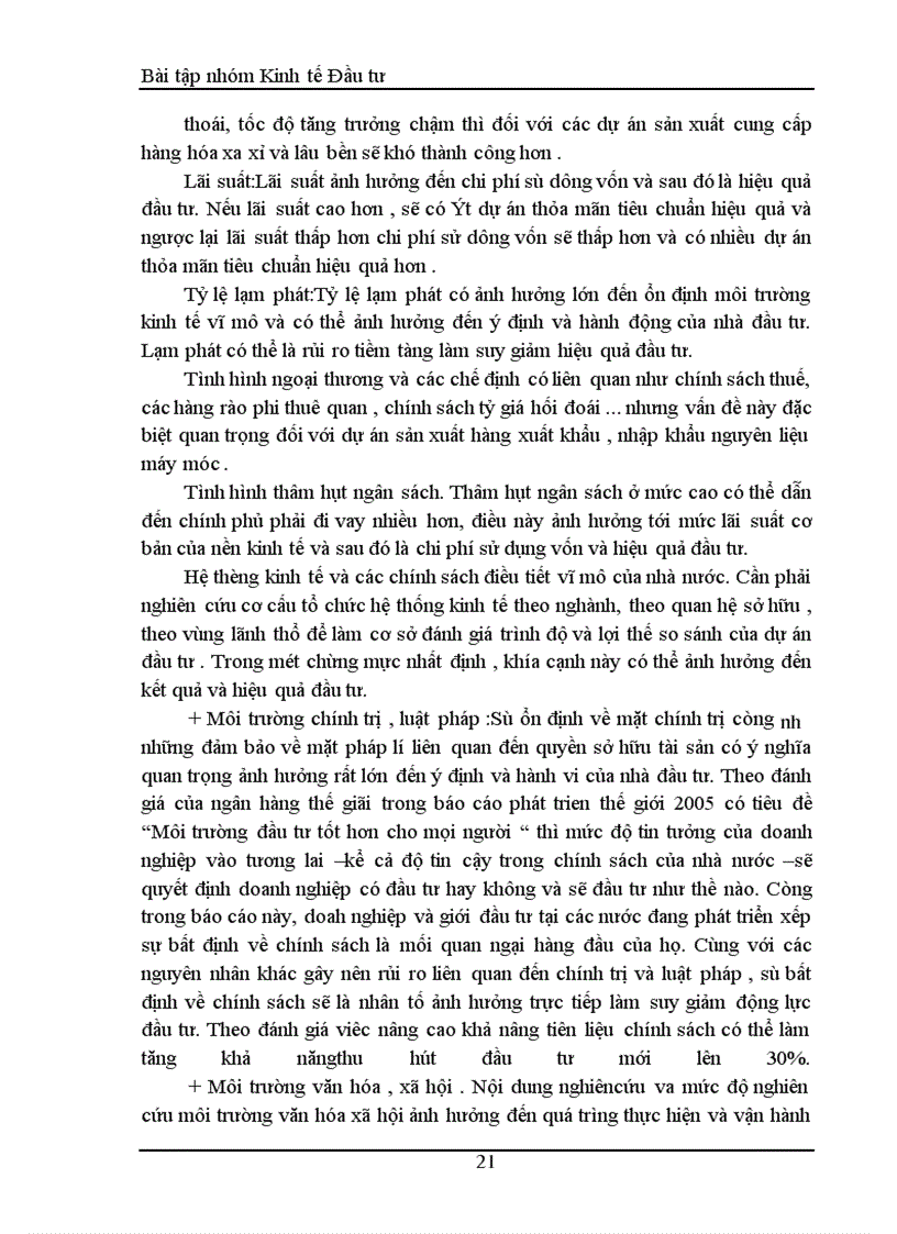image for page Thực trạng đầu tư phát triển ở Việt Nam và sự quán triệt các đặc điểm của đầu tư phát triển vào quản lý hoạt động đầu tư
