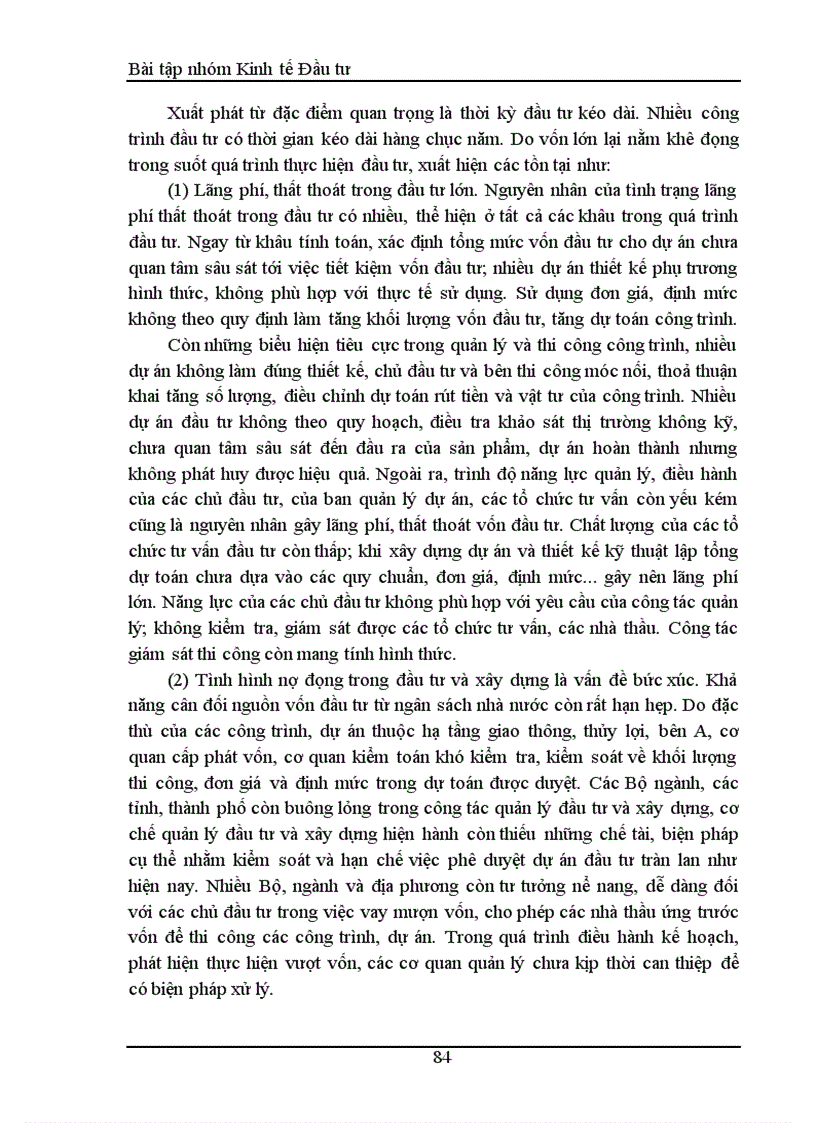 image for page Thực trạng đầu tư phát triển ở Việt Nam và sự quán triệt các đặc điểm của đầu tư phát triển vào quản lý hoạt động đầu tư