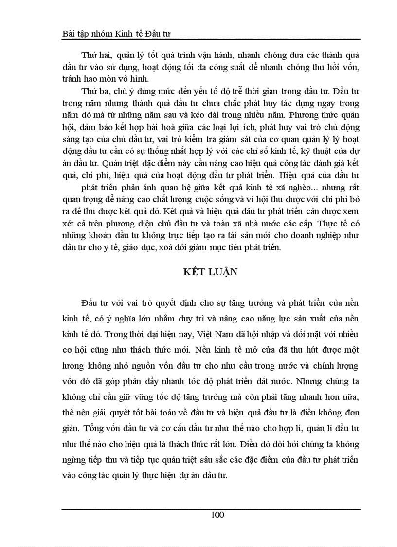 image for page Thực trạng đầu tư phát triển ở Việt Nam và sự quán triệt các đặc điểm của đầu tư phát triển vào quản lý hoạt động đầu tư