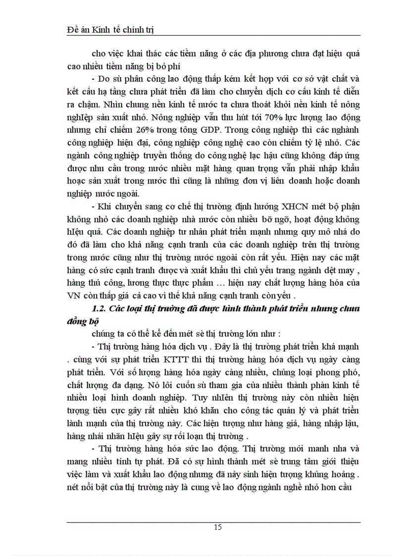 image for page Sự cần thiết phải hình thành và phát triển KTTT định hướng XHCN ở nước ta
