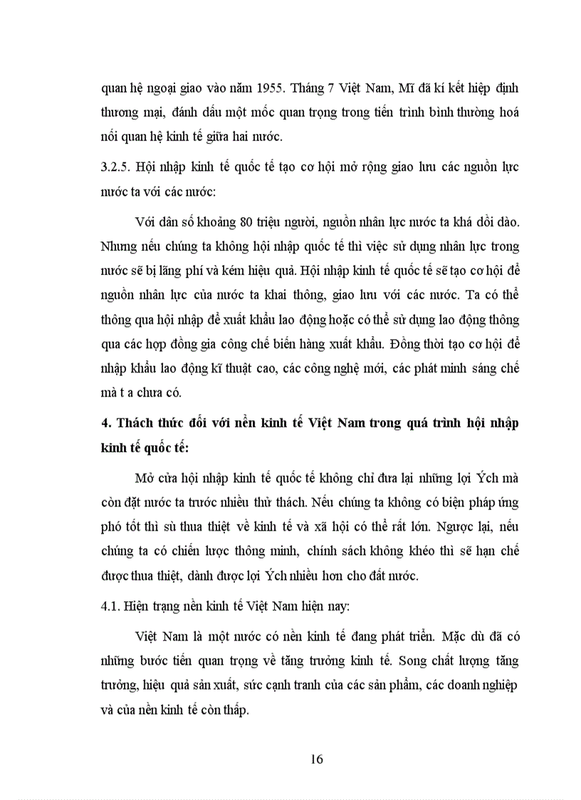 image for page Nền kinh tế hàng hoá nước ta trong quá trình hội nhập kinh tế quốc tế