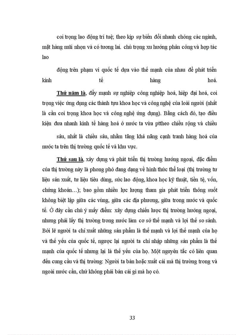 image for page Nền kinh tế hàng hoá nước ta trong quá trình hội nhập kinh tế quốc tế