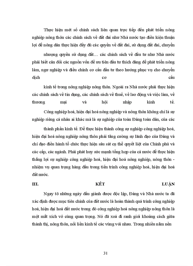 image for page Công nghiệp hoá, hiện đại hoá nông nghiệp và nông thôn ở nước ta trong giai đoạn hiện nay - thực trạng và các giải pháp