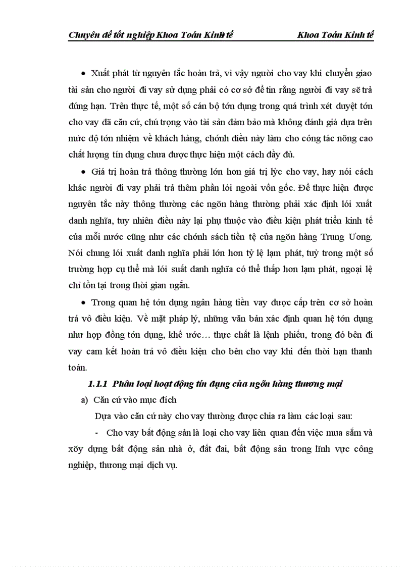 image for page Phân tích và đánh giá rủi ro tín dụng trong hoạt động cho vay tại Ngân hàng Quốc tế