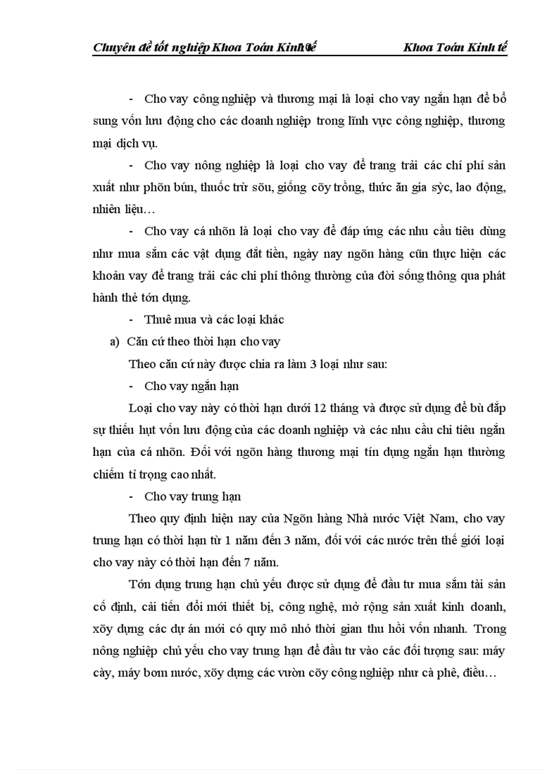 image for page Phân tích và đánh giá rủi ro tín dụng trong hoạt động cho vay tại Ngân hàng Quốc tế