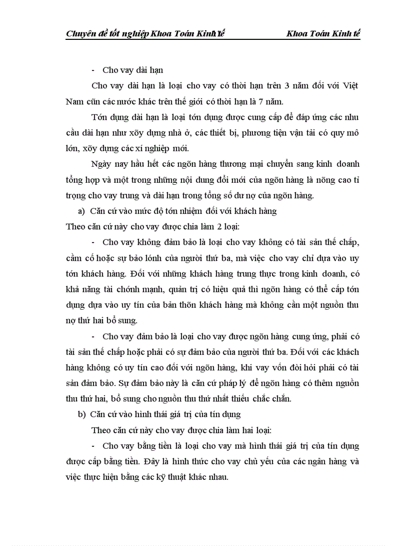 image for page Phân tích và đánh giá rủi ro tín dụng trong hoạt động cho vay tại Ngân hàng Quốc tế