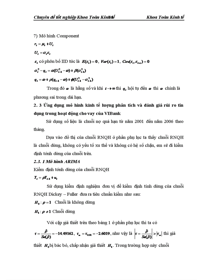 image for page Phân tích và đánh giá rủi ro tín dụng trong hoạt động cho vay tại Ngân hàng Quốc tế