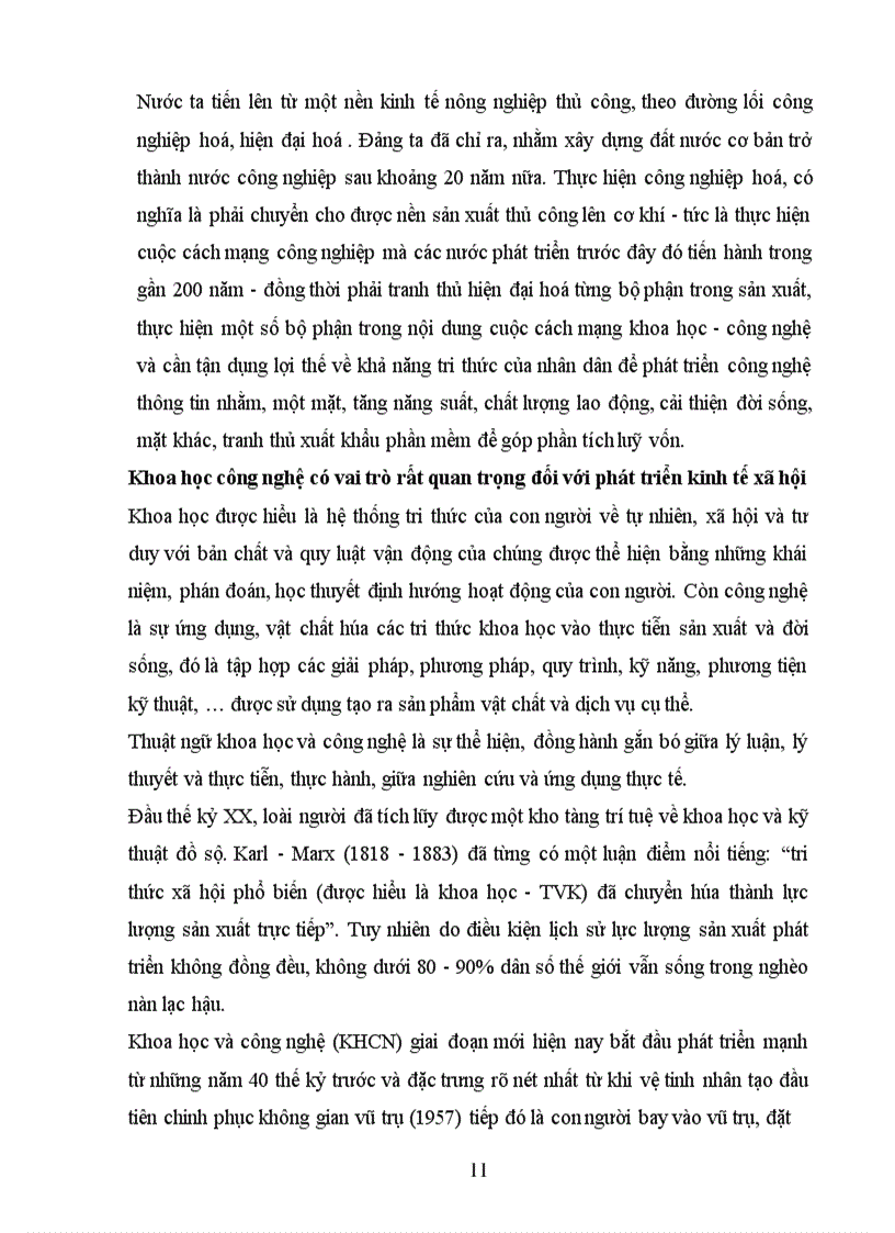 image for page Luận chứng vai trò của tri thức khoa học-công nghệ đối với sự phát triển - sự phát triển sản xuất