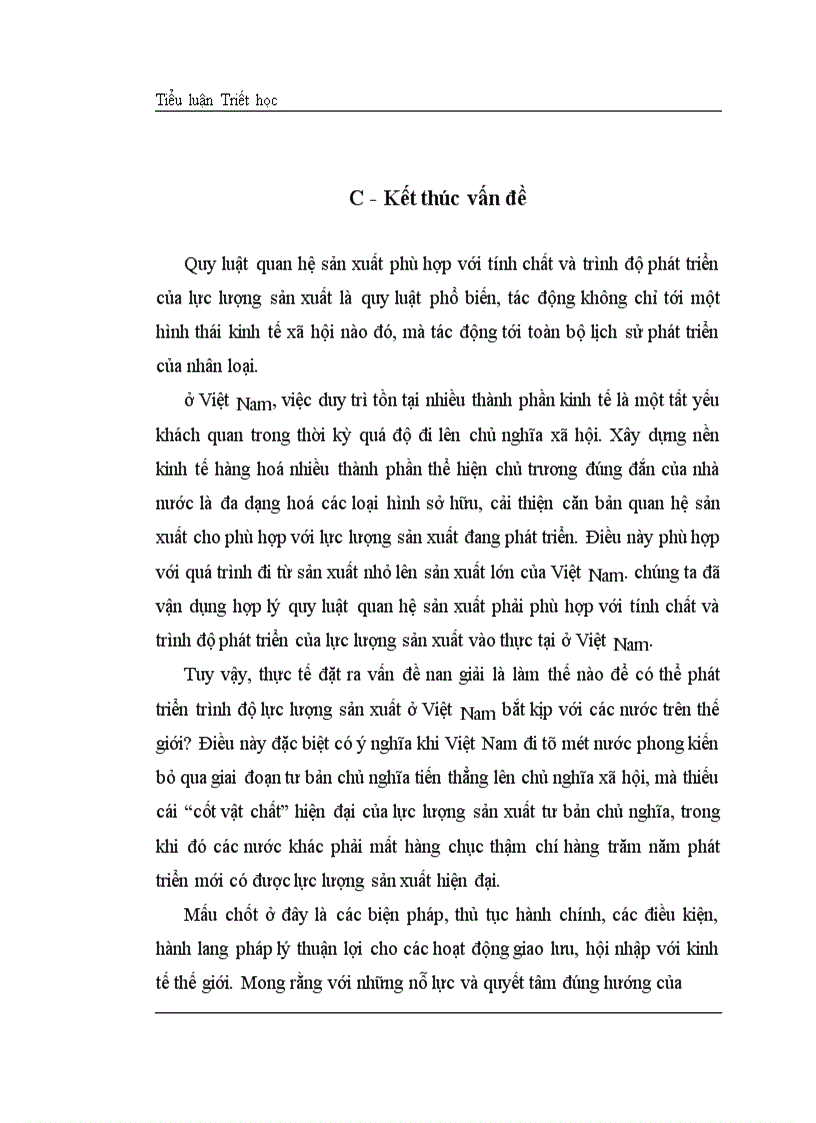 image for page Vận dụng quy luật về sự phù hợp của quan hệ sản xuất với tính chất và trình độ phát triển của lực lượng sản xuất vào quá trình phát triển kinh tế thị trường định hướng xã hội chủ nghĩa ở Việt Nam