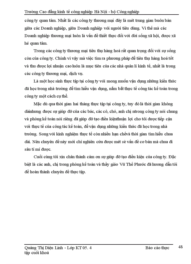 image for page Báo cáo tổng hợp về công ty cổ phần đầu tư thương mại và dịch vụ Tây Hồ