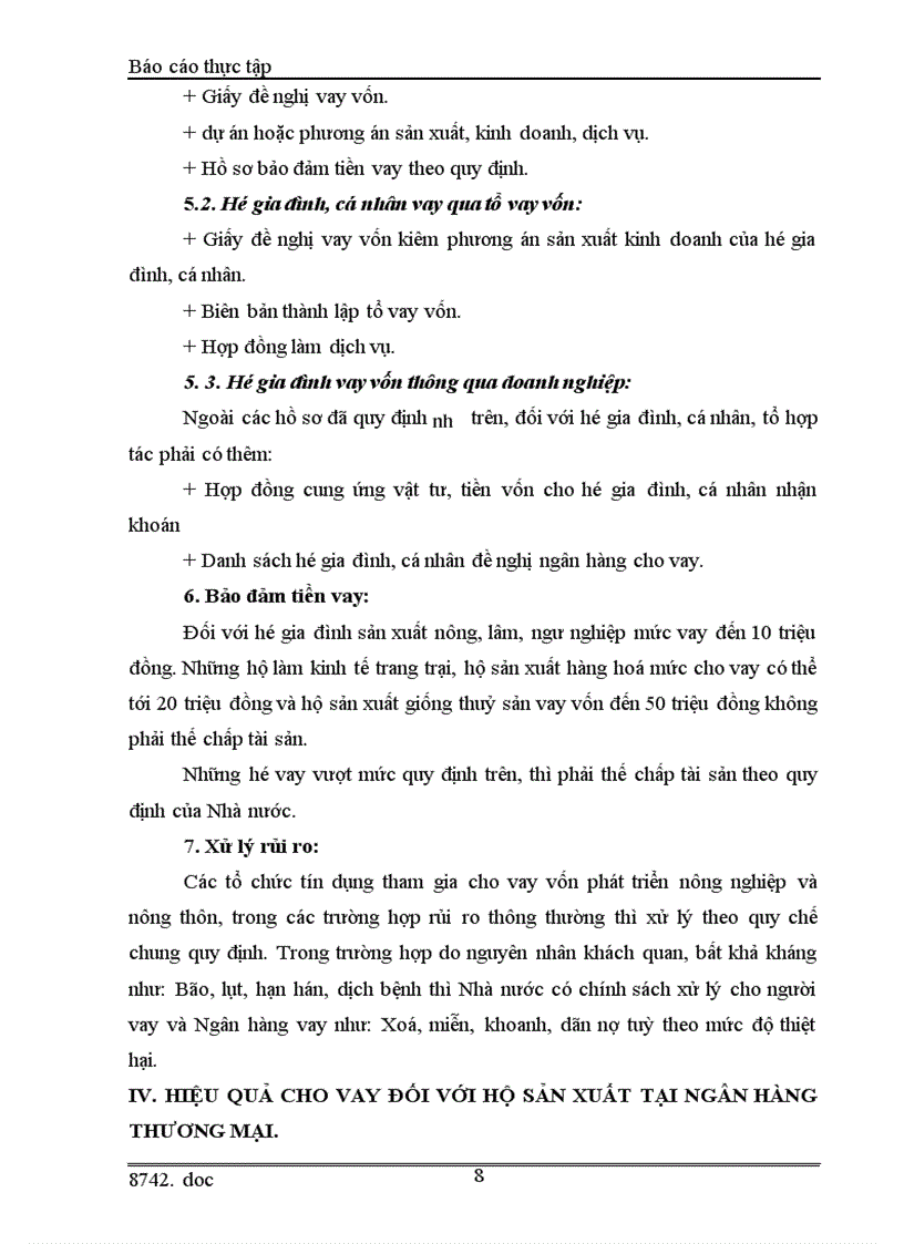 image for page Giải pháp nâng cao hiệu quả cho vay đối với hộ sản xuất ở Ngân hàng nông nghiệp huyện Đông Sơn - tỉnh Thanh Hóa