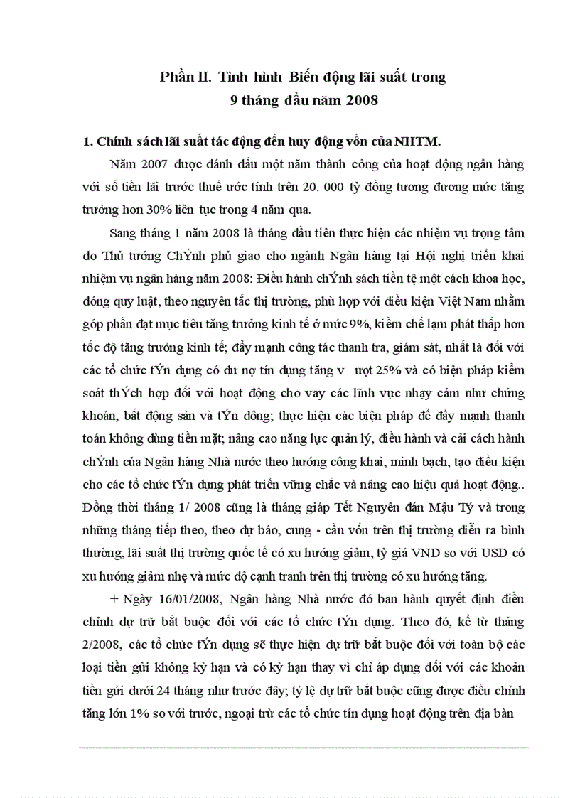 image for page Chính sách tiền tệ -ảnh hưởng đến lãi suất huy động vốn của ngân hàng thương mại ở Việt Nam hiện nay