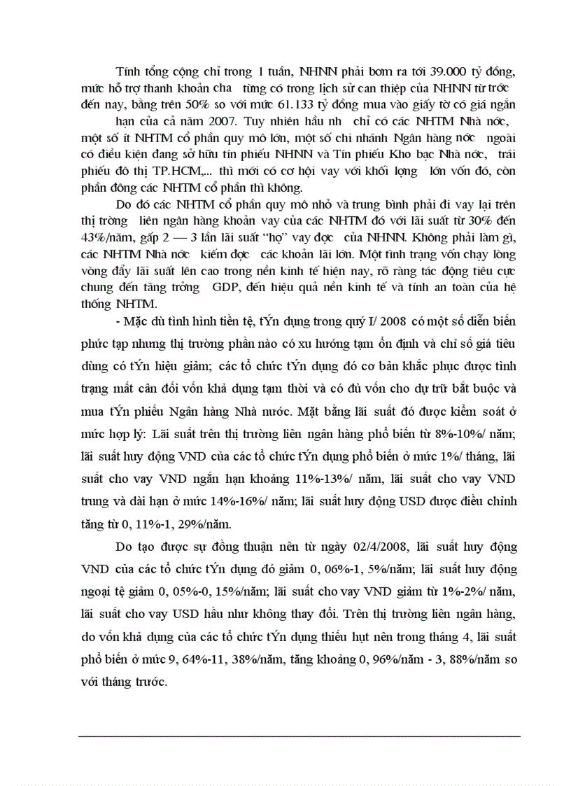 image for page Chính sách tiền tệ -ảnh hưởng đến lãi suất huy động vốn của ngân hàng thương mại ở Việt Nam hiện nay