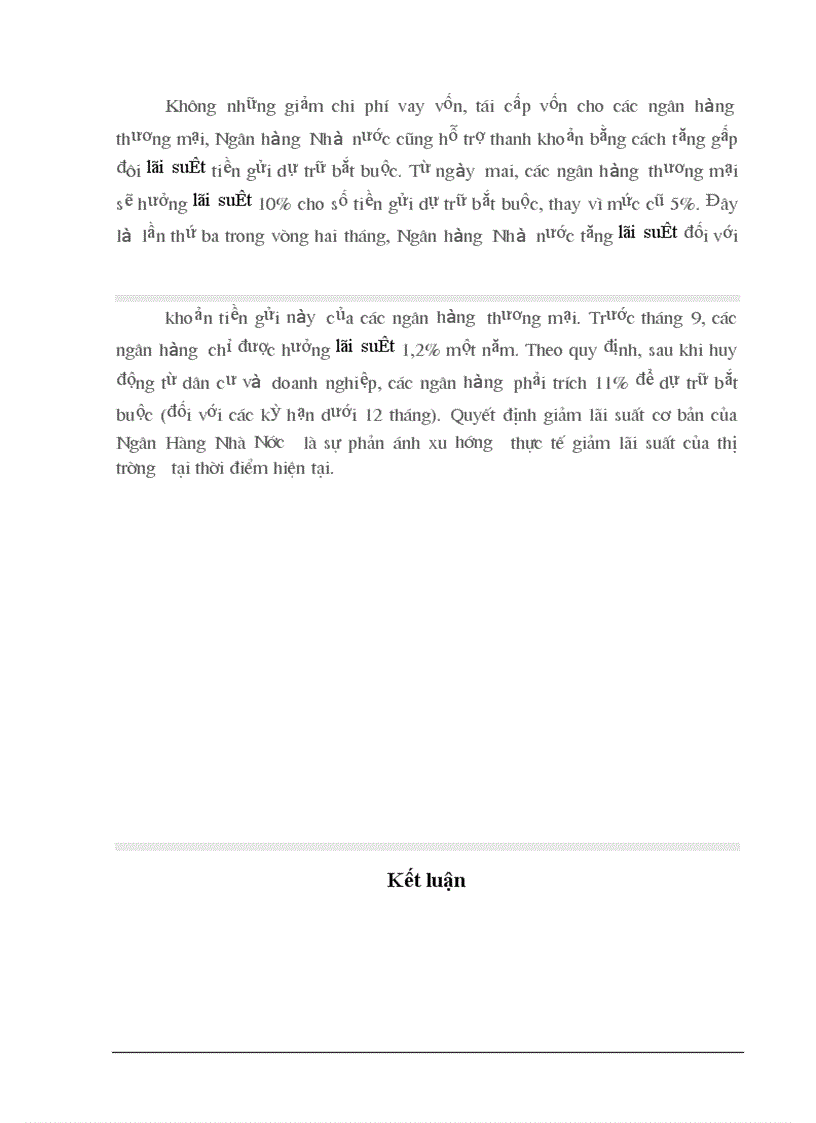 image for page Chính sách tiền tệ -ảnh hưởng đến lãi suất huy động vốn của ngân hàng thương mại ở Việt Nam hiện nay