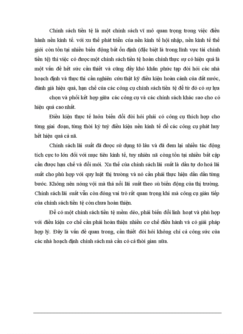 image for page Chính sách tiền tệ -ảnh hưởng đến lãi suất huy động vốn của ngân hàng thương mại ở Việt Nam hiện nay