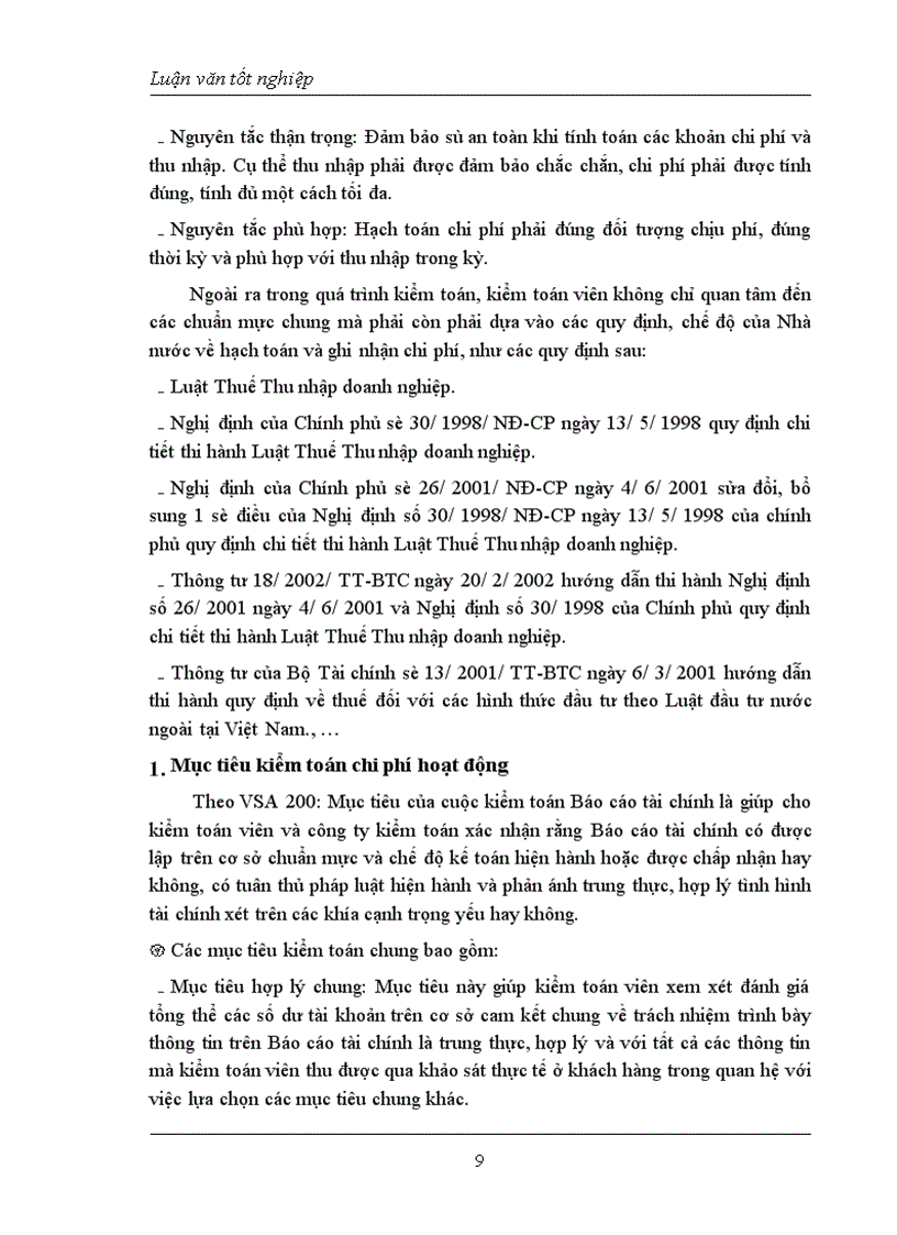 image for page Quy trình kiểm toán chi phí hoạt động trong Kiểm toán Báo cáo tài chính do Công ty dịch vụ tư vấn Tài chính Kế toán và Kiểm toán (AASC) thực hiện