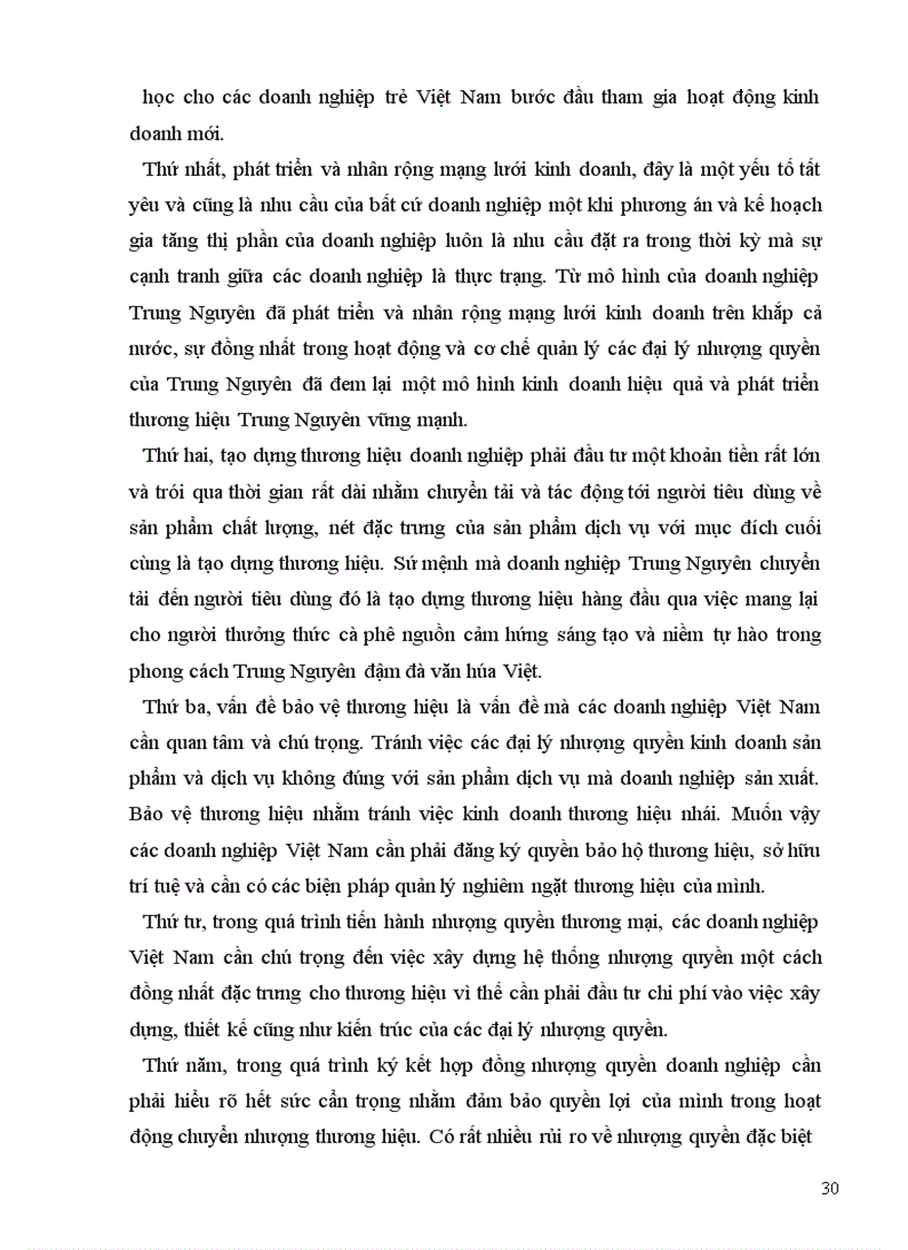 image for page Nghiên cứu mô hình nhượng quyền thương mại cà phê Trung Nguyên và rút ra bài học cho các doanh nghiệp nhượng quyền Việt Nam