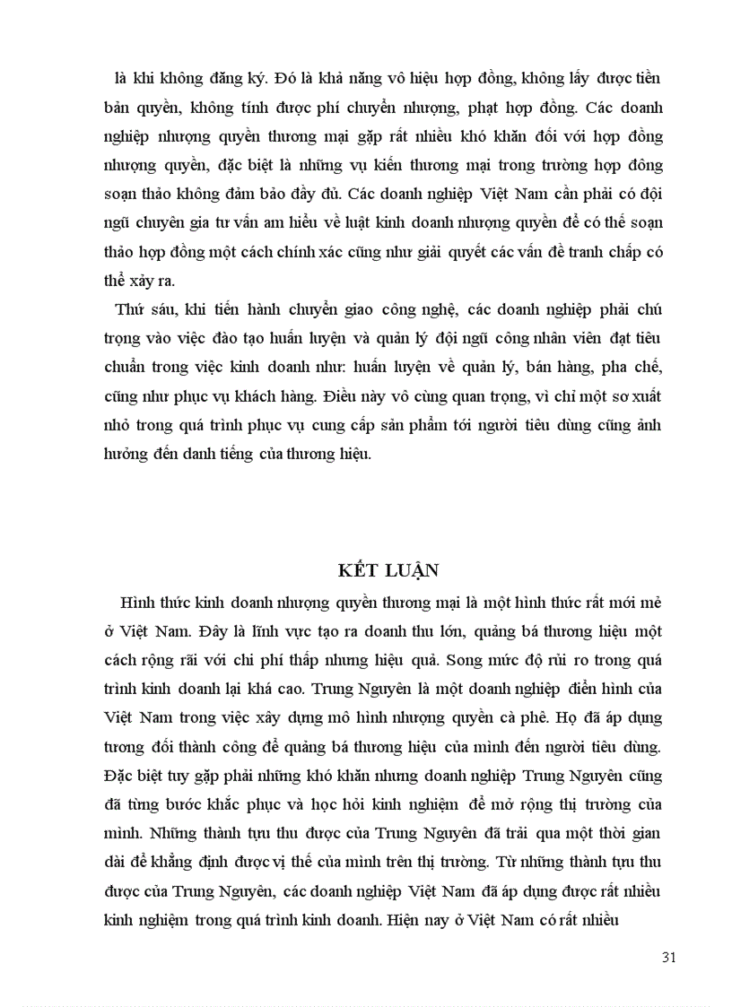 image for page Nghiên cứu mô hình nhượng quyền thương mại cà phê Trung Nguyên và rút ra bài học cho các doanh nghiệp nhượng quyền Việt Nam
