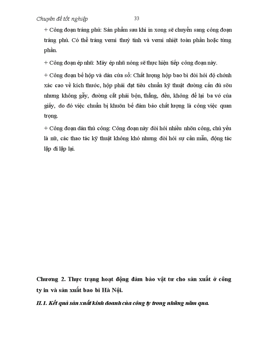 image for page Một số giải pháp hoàn thiện công tác đảm bảo vật tư cho sản xuất ở công ty bao bì Hà Nội.