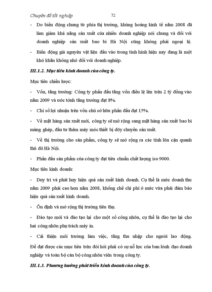 image for page Một số giải pháp hoàn thiện công tác đảm bảo vật tư cho sản xuất ở công ty bao bì Hà Nội.