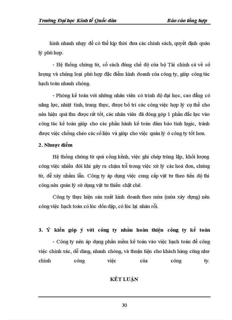 image for page Báo cáo tổng hợp công ty cổ phẩn đầu tư xây dựng và phát triển NAM VIỆT