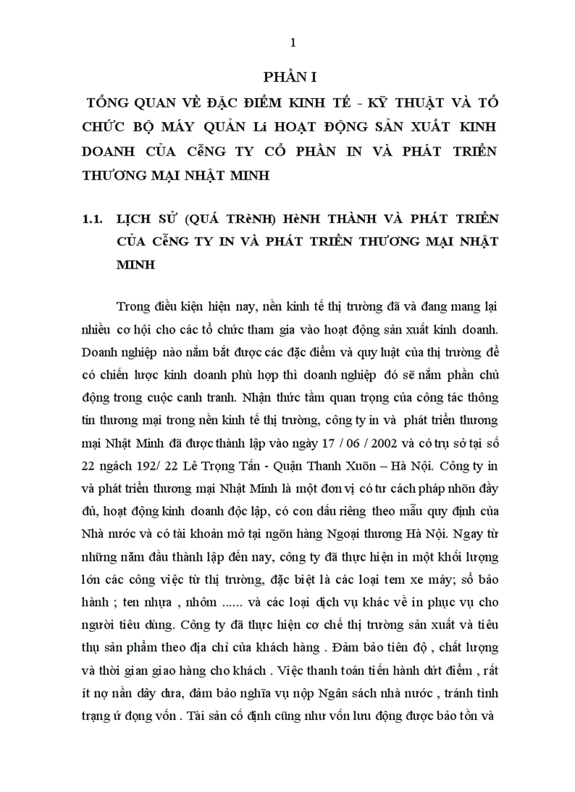 image for page Một số đánh giá (nhận xét) về tình hình tổ chức kế toán tại công ty in và phát triển thương mại NHẬT MINH