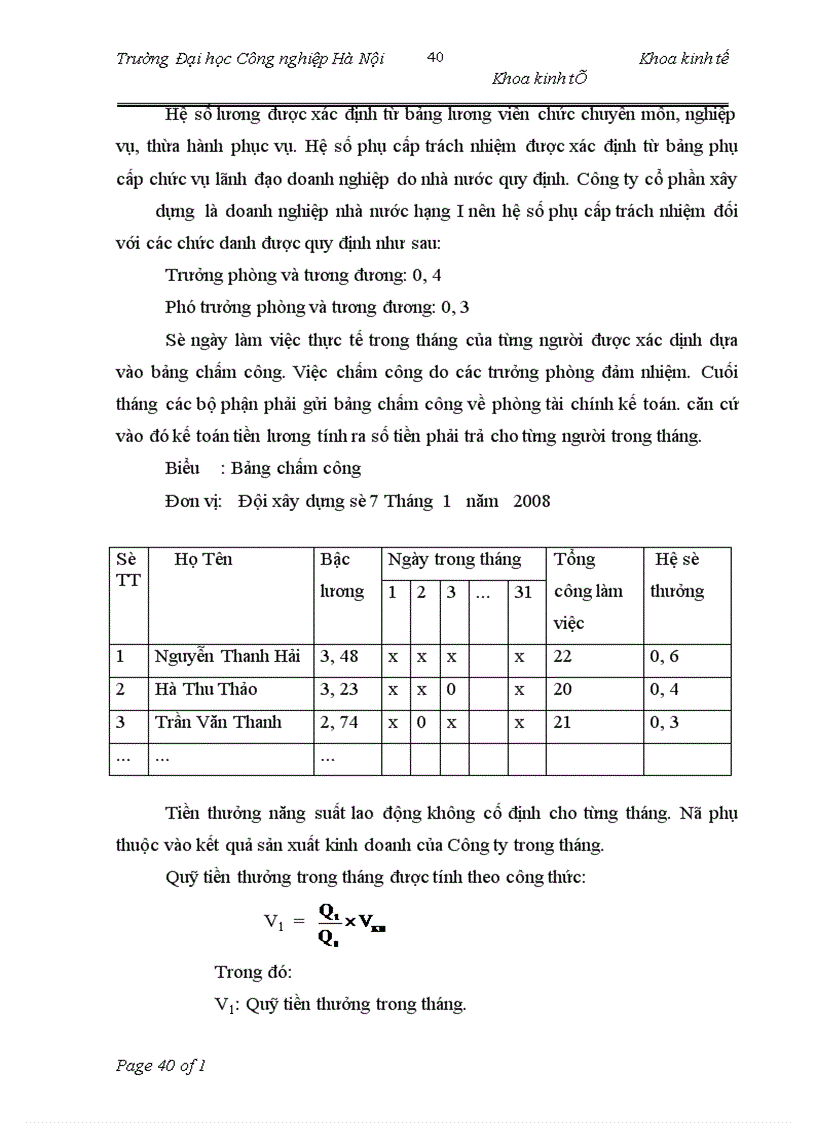image for page Hoàn thiện các hình thức trả lương, trả thưởng tại Công ty cổ phần xây dựng Số 1