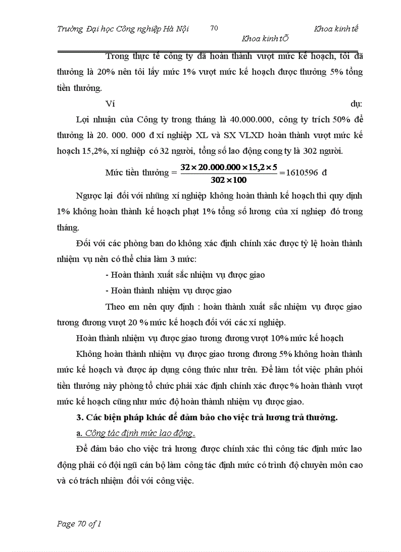 image for page Hoàn thiện các hình thức trả lương, trả thưởng tại Công ty cổ phần xây dựng Số 1