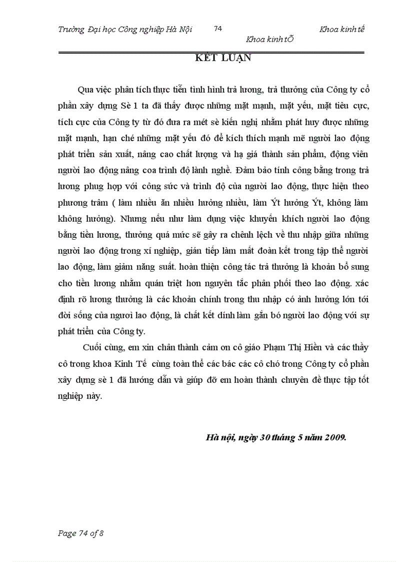 image for page Hoàn thiện các hình thức trả lương, trả thưởng tại Công ty cổ phần xây dựng Số 1