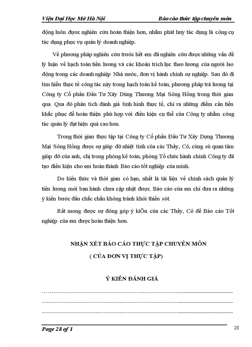 image for page Hạch toán tiền lương và các khoản trích theo lương tại Công Ty cổ Phần Đầu Tư Xây Dựng Thương Mại Sông Hồng