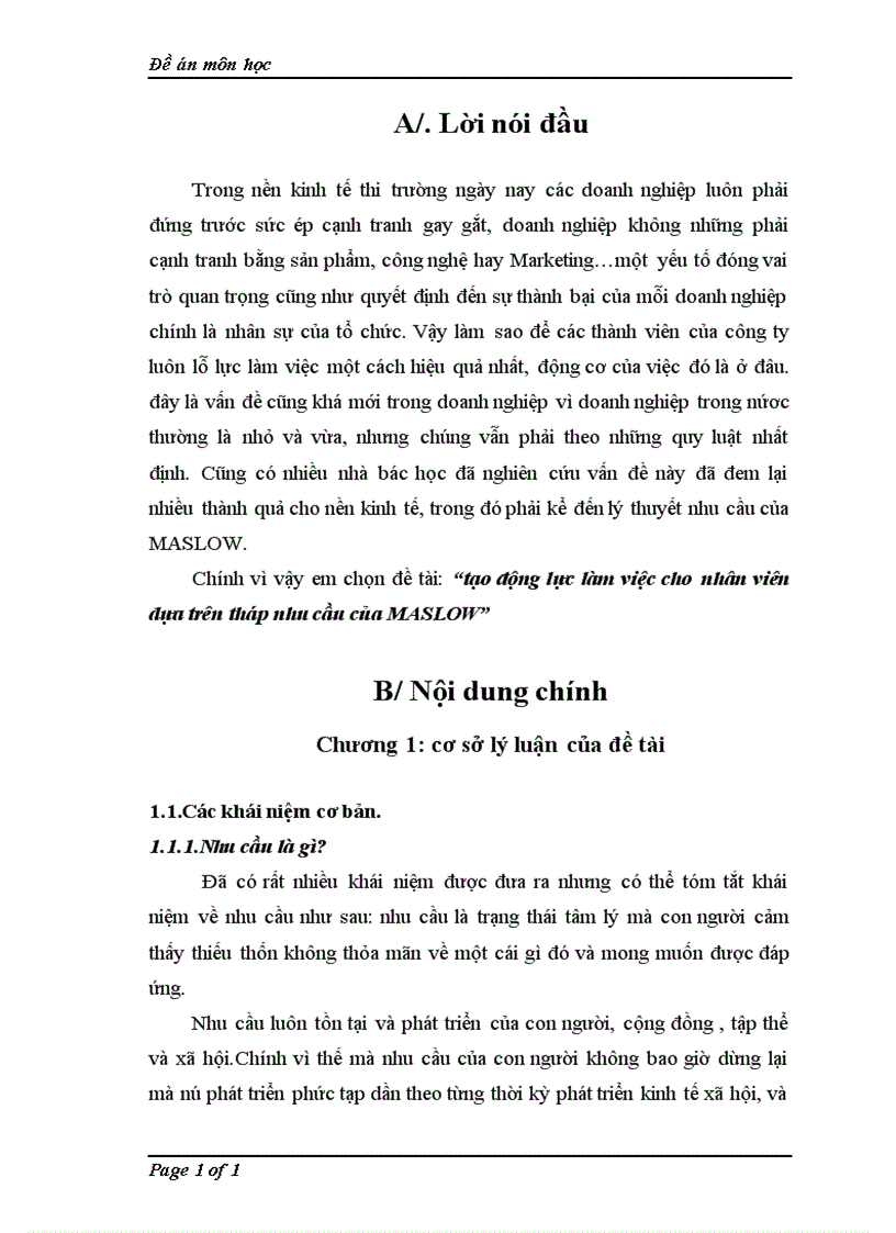 image for page Tạo động lực làm việc cho nhân viên dựa trên tháp nhu cầu của MASLOW