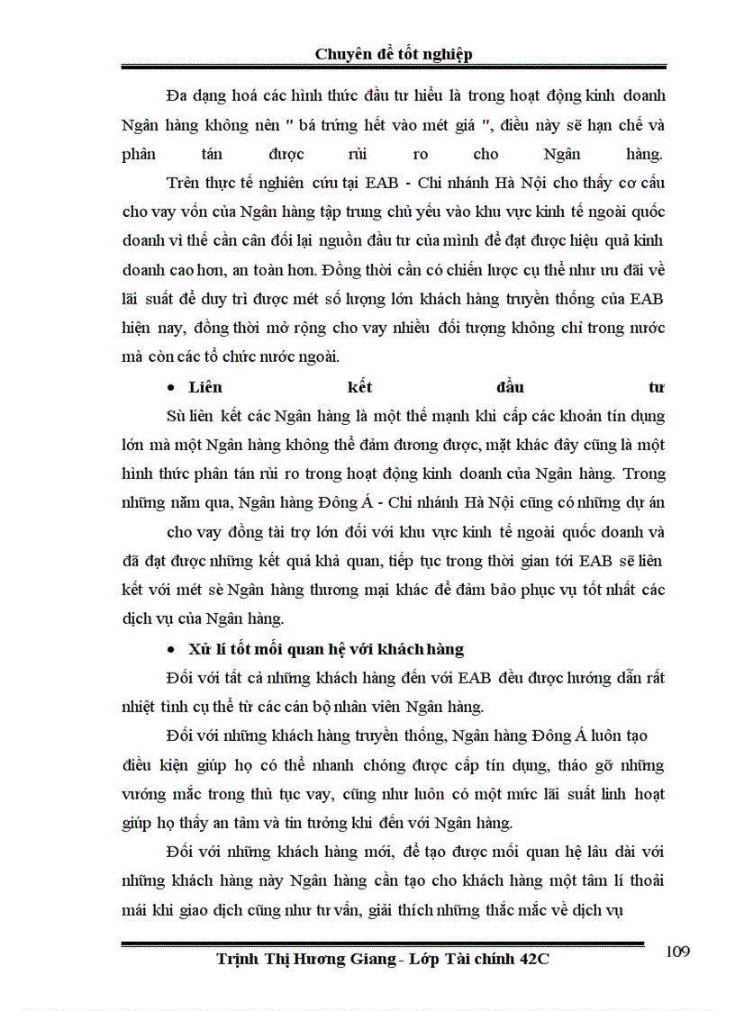 image for page Một số giải pháp hạn chế rủi ro tín dụng đối với khu vực kinh tế ngoài quốc doanh tại Ngân hàng thương mại cổ phần Đông á - Chi nhánh Hà Nội