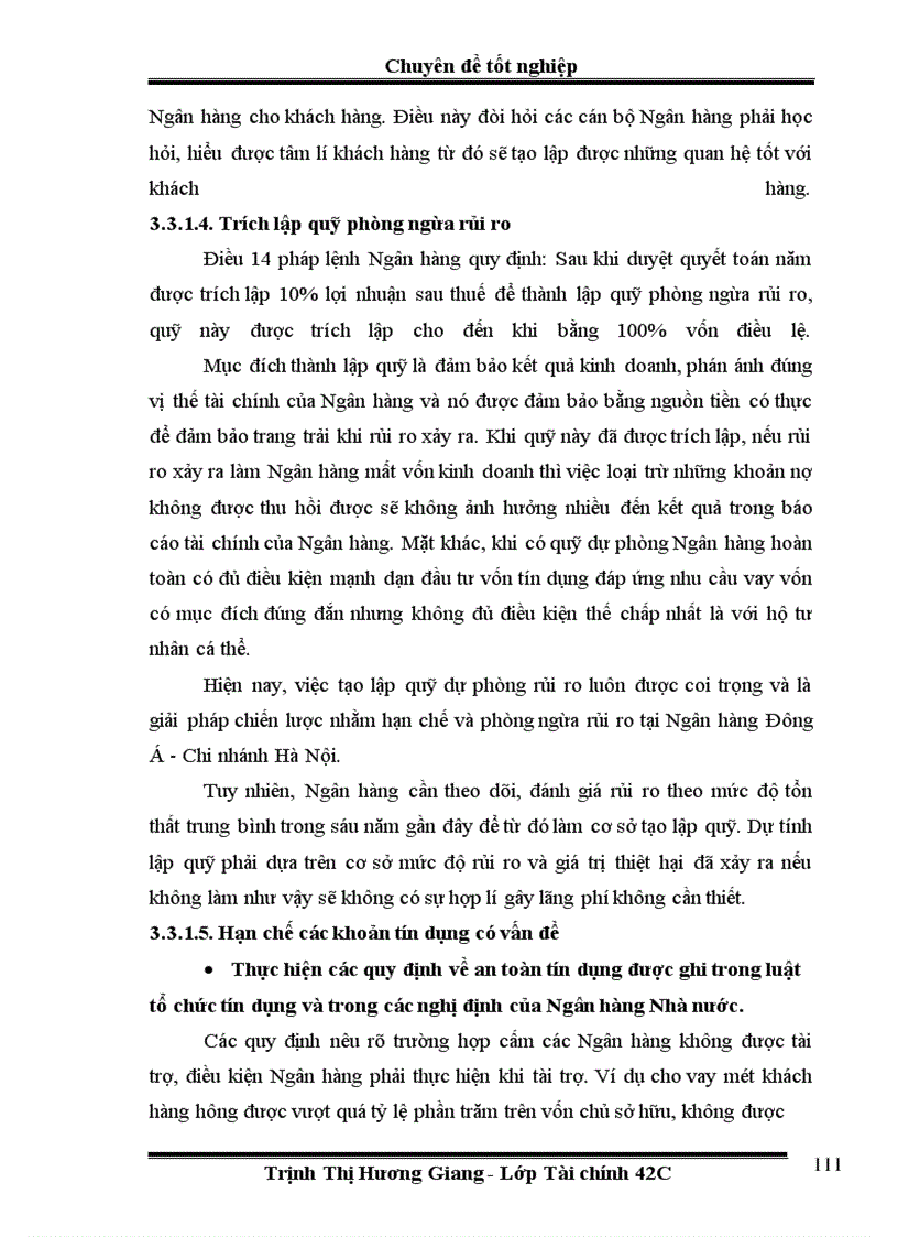 image for page Một số giải pháp hạn chế rủi ro tín dụng đối với khu vực kinh tế ngoài quốc doanh tại Ngân hàng thương mại cổ phần Đông á - Chi nhánh Hà Nội