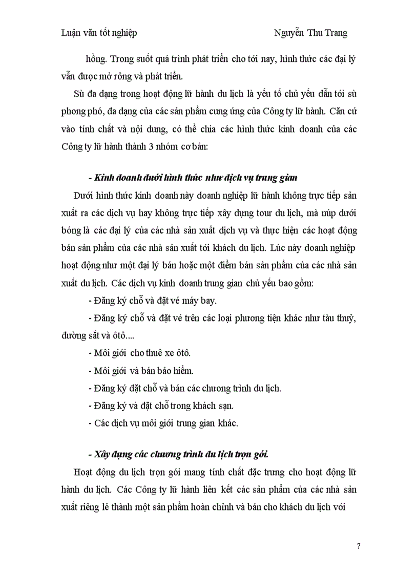 image for page Thực trạng hiệu quả hoạt động kinh doanh lữ hành quốc tế nhận khách của Công ty du lịch Handspan