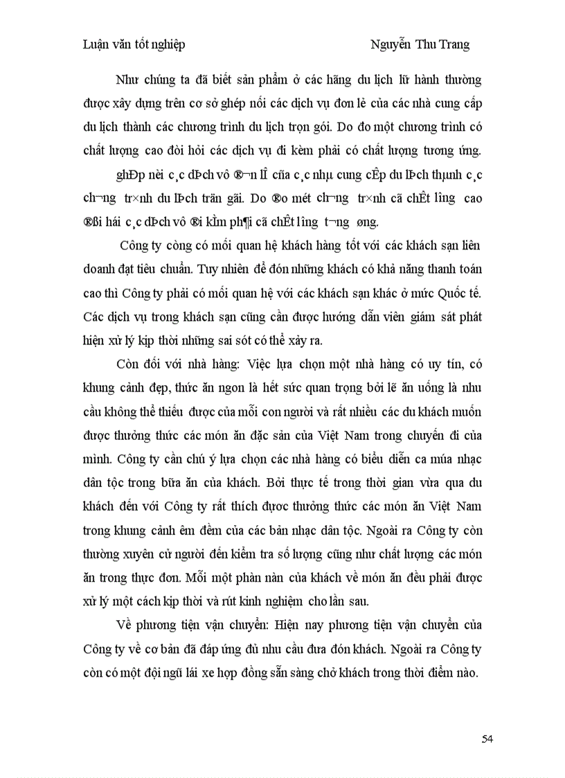 image for page Thực trạng hiệu quả hoạt động kinh doanh lữ hành quốc tế nhận khách của Công ty du lịch Handspan