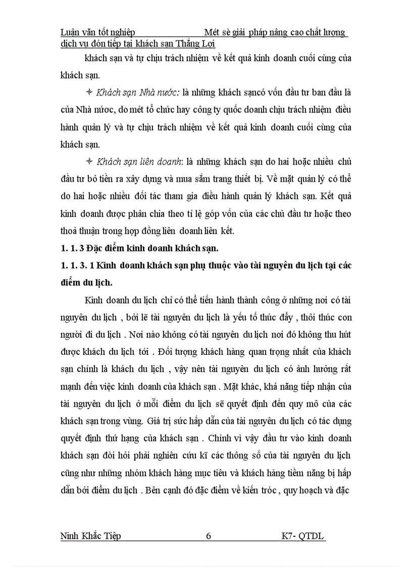 image for page Một số giải pháp nâng cao chất lượng dịch vụ đón tiếp tại khách sạn Thắng Lợi