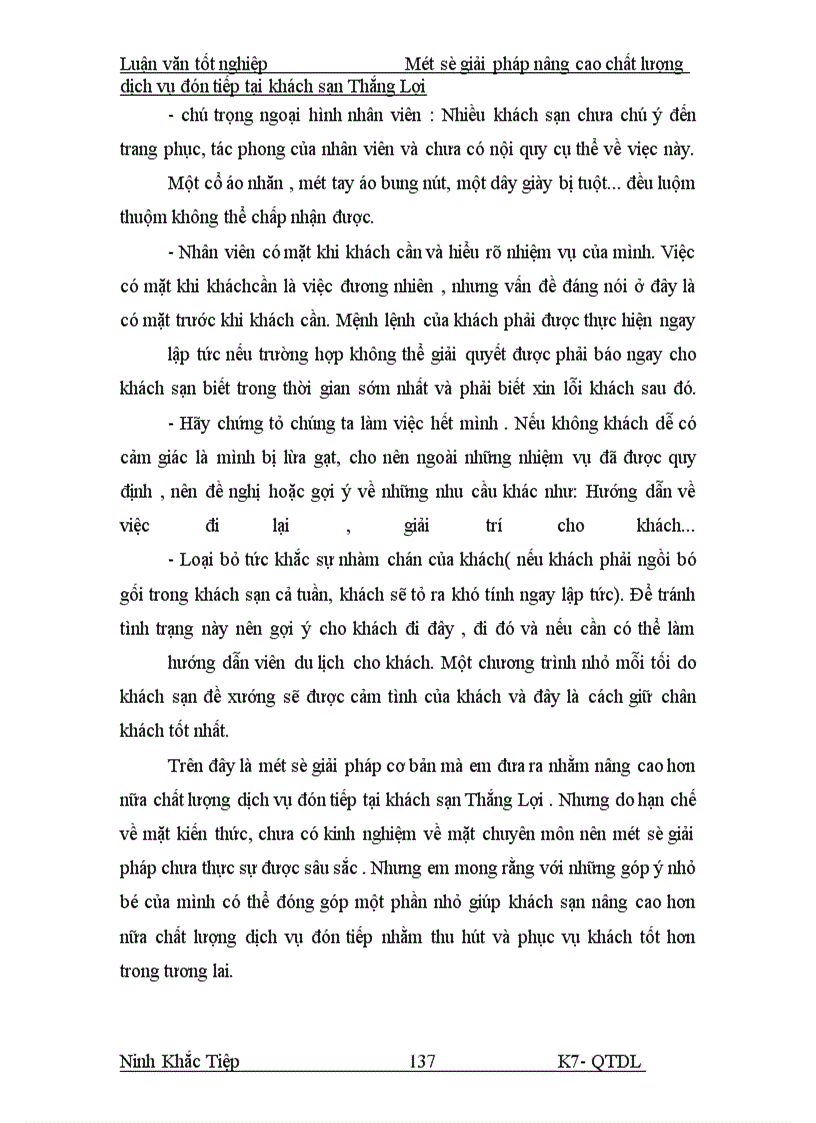 image for page Một số giải pháp nâng cao chất lượng dịch vụ đón tiếp tại khách sạn Thắng Lợi