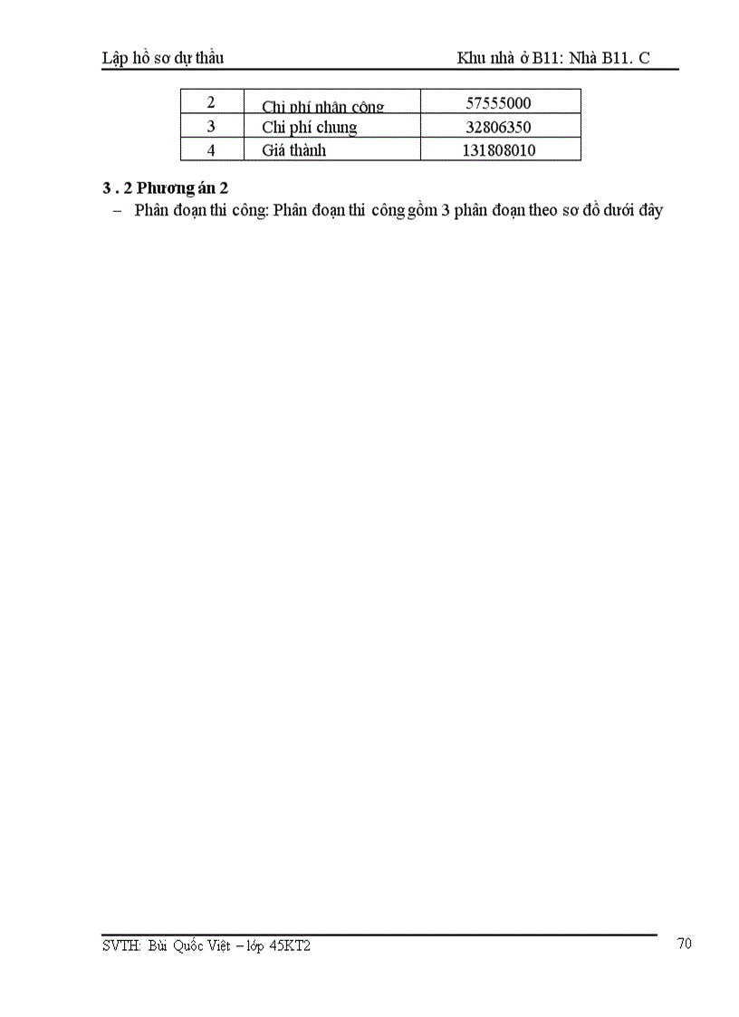 image for page Lập hồ sơ dự thầu Khu nhà ở B1 : Nhà B11 .C