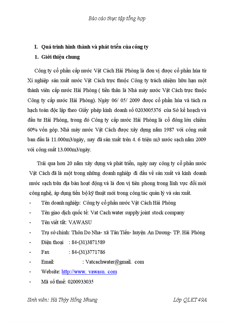 image for page Một số kiến nghị nhằm hoàn thiện cơ cấu tổ chức tại Công ty cổ phần cấp nước Vật Cách- Hải Phòng.