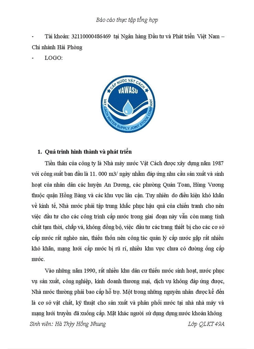 image for page Một số kiến nghị nhằm hoàn thiện cơ cấu tổ chức tại Công ty cổ phần cấp nước Vật Cách- Hải Phòng.