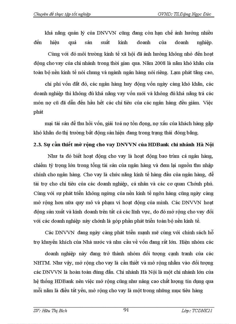 image for page Mở rộng cho vay doanh nghiệp vừa và nhỏ tại Ngân hàng Thương mại Cổ phần nhà Thành phố Hồ Chí Minh chi nhánh Hà Nội