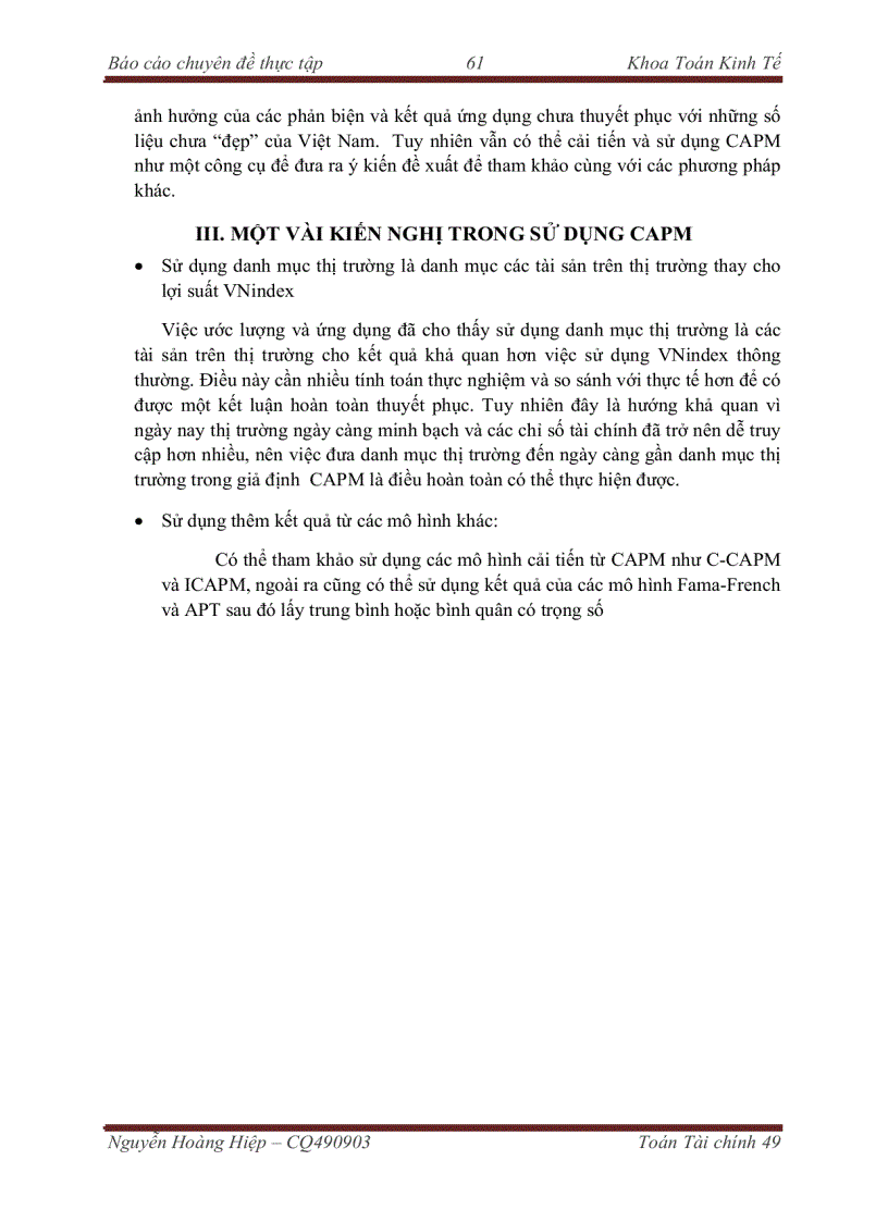 image for page Xây dựng hệ thống tổng hợp, cập nhật và xử lý số liệu tài chính dành cho sinh viên Toán Tài Chính – Áp dụng với công cụ toán học để tính toán và đánh giá tính ứng dụng thực tế của mô hình định giá tài sản vốn CAPM.