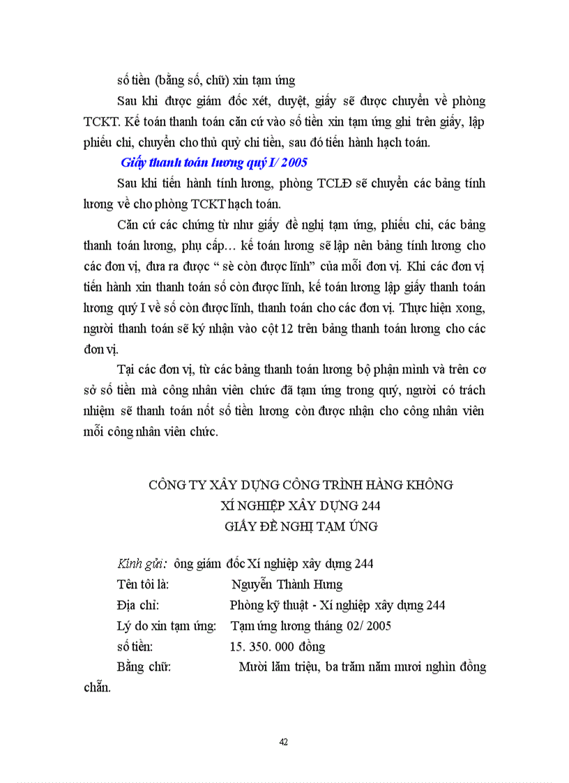 image for page Hạch toán tiền lương và các khoản trích theo lương tại Xí nghiệp xây dựng 244.