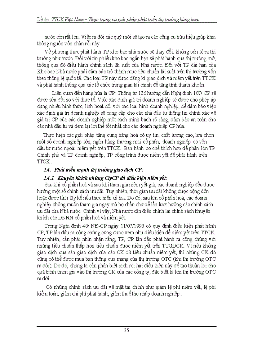 image for page TTCK Việt Nam – Thực trạng và giải pháp phát triển quy mô thị trường hàng hóa trên TTCK