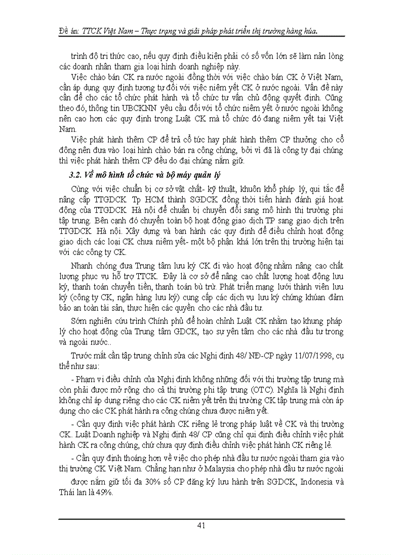 image for page TTCK Việt Nam – Thực trạng và giải pháp phát triển quy mô thị trường hàng hóa trên TTCK