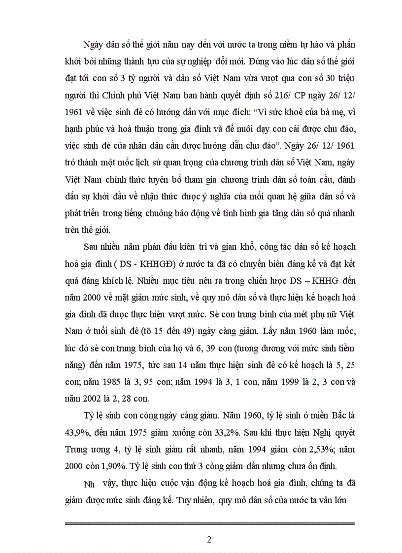 image for page Nêu và phân tích ảnh hưởng của sự phát triển dân số đến sự phát kinh tế xã hội ở việt nam