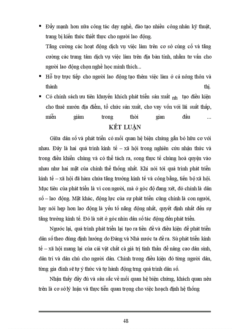 image for page Nêu và phân tích ảnh hưởng của sự phát triển dân số đến sự phát kinh tế xã hội ở việt nam